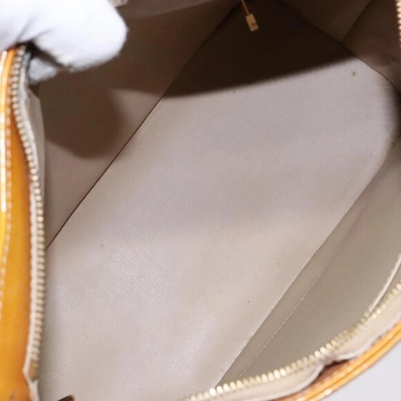 LOUIS VUITTON Monogram Vernis Houston Hand Bag Beige - Picture 10 of 16